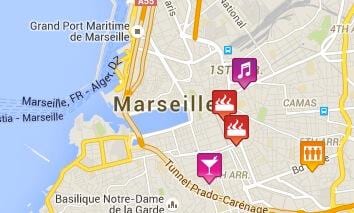 mapa de Marsella gay 