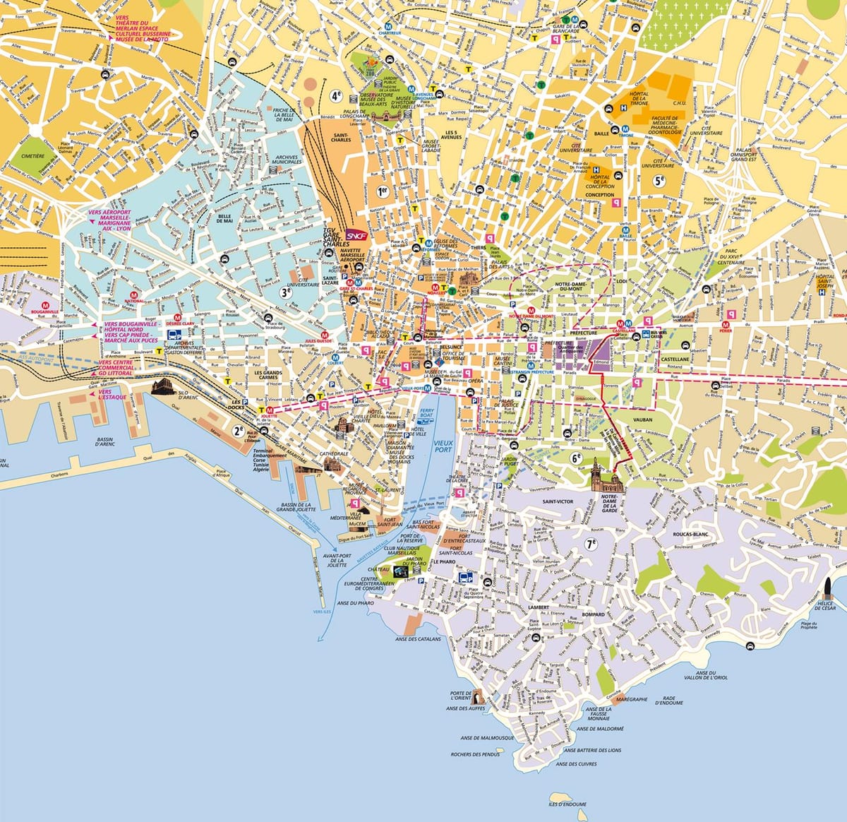 Marsella mapas