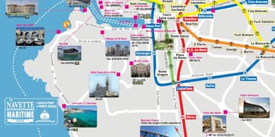 Marsella mapa turístico