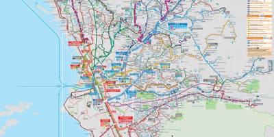 Marsella mapa de transporte